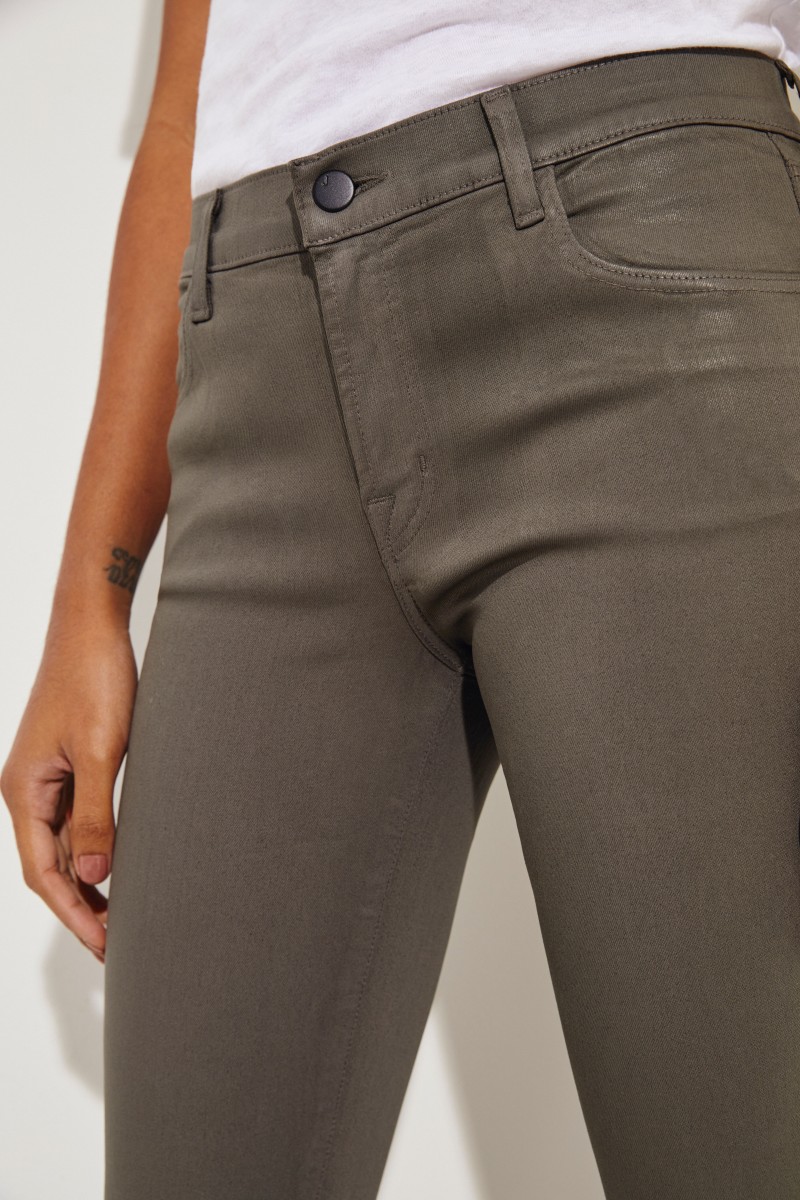 Mid Rise Skinny Jeans Oliv