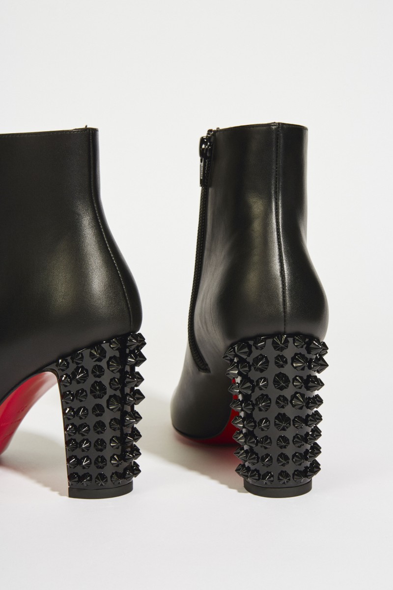 Stiefelette mit Nietendetails 'Suzi Folk' Schwarz