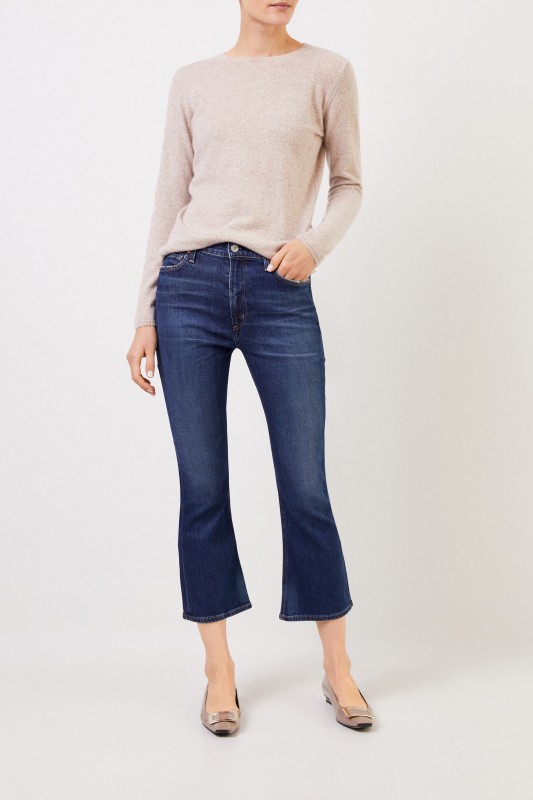 Jeans 'Demi Cropped Flare' Blau