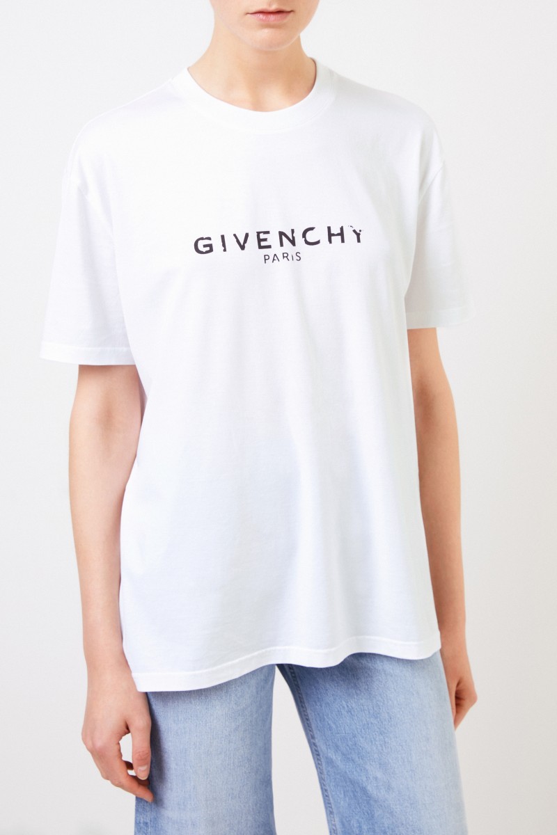 Givenchy T-Shirt mit Logo Weiß