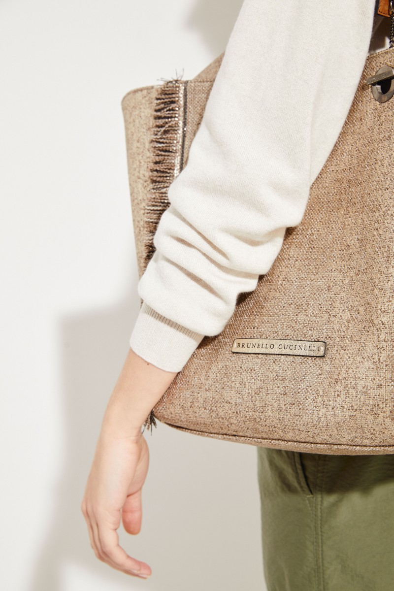 Wendbarer Shopper Beige/Bronze