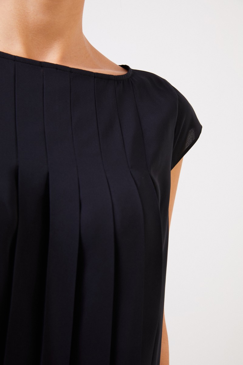 Steffen Schraut Top mit Falten-Details Schwarz