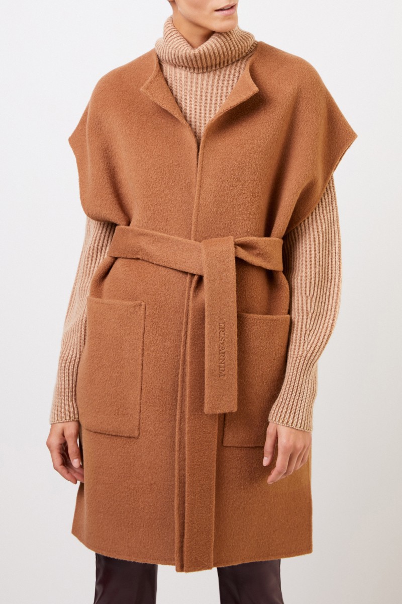 Iris von Arnim Doubleface-Weste 'Barsha' Camel