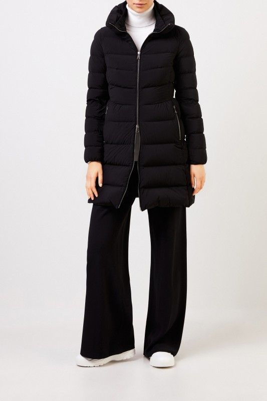 Moncler Klassischer Daunenmantel ' Nevalon Giubbotto' Schwarz