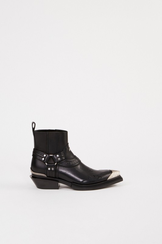 Cowboy-Stiefelette 'Santiago Bootie' Schwarz