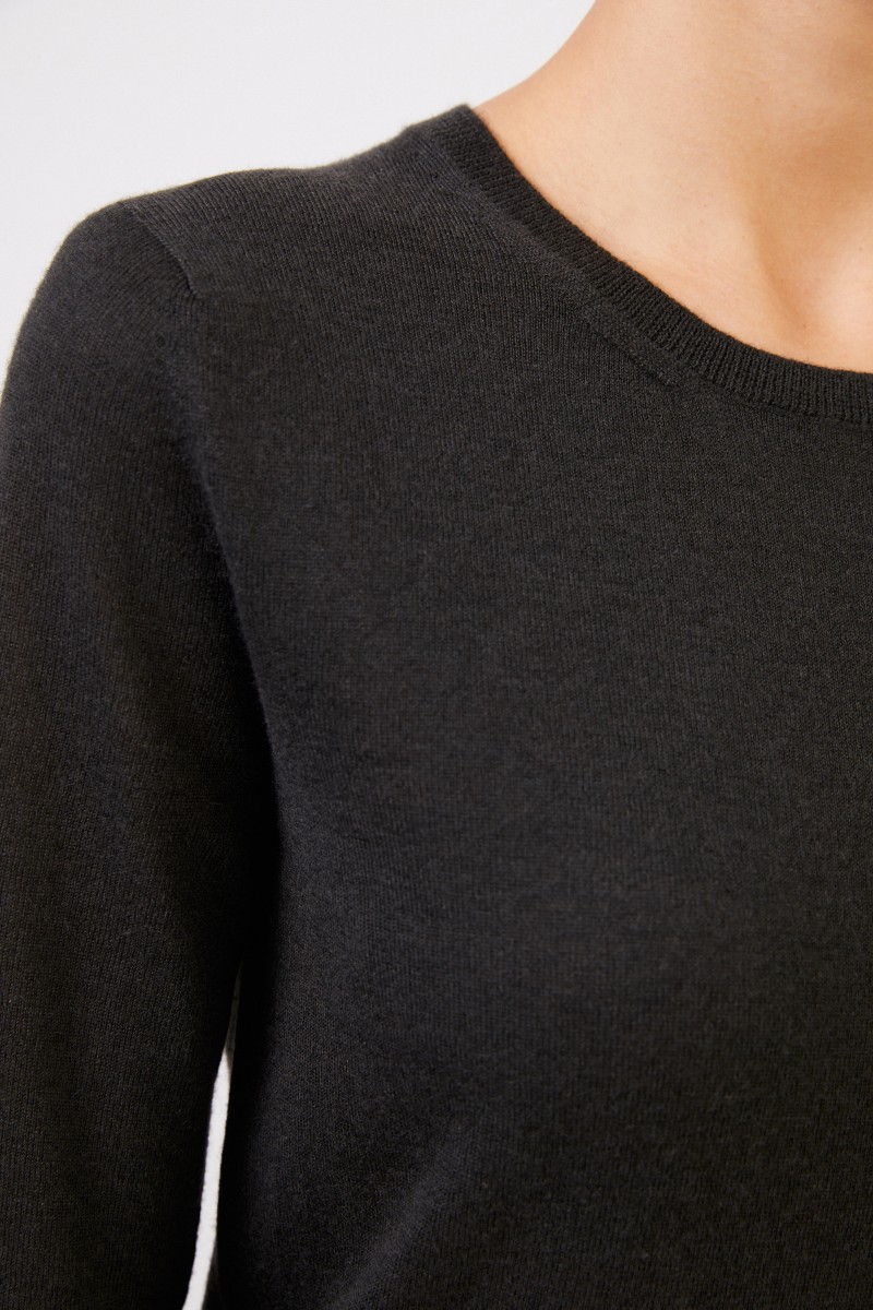Kurzarm Cashmere-Pullover 'Lyv' Grün