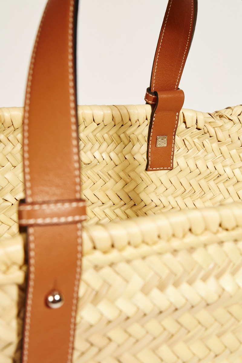 Korb 'Basket Bag Large' Natural/Tan