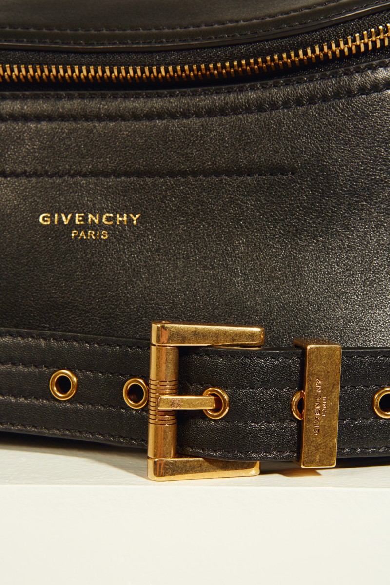 Leder-Gürteltasche 'Belt Bag' Schwarz
