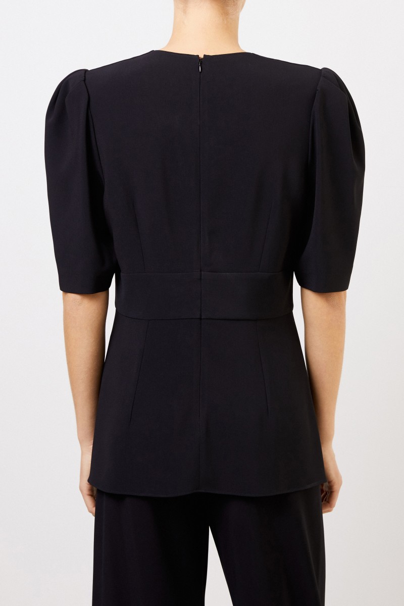Stella McCartney Blouse with v-neck Black