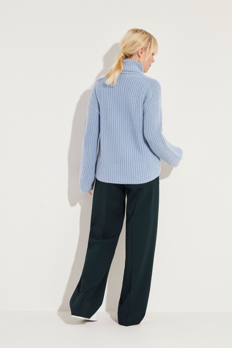 Cashmere-Rollkragenpullover 'Maryna' Hellblau