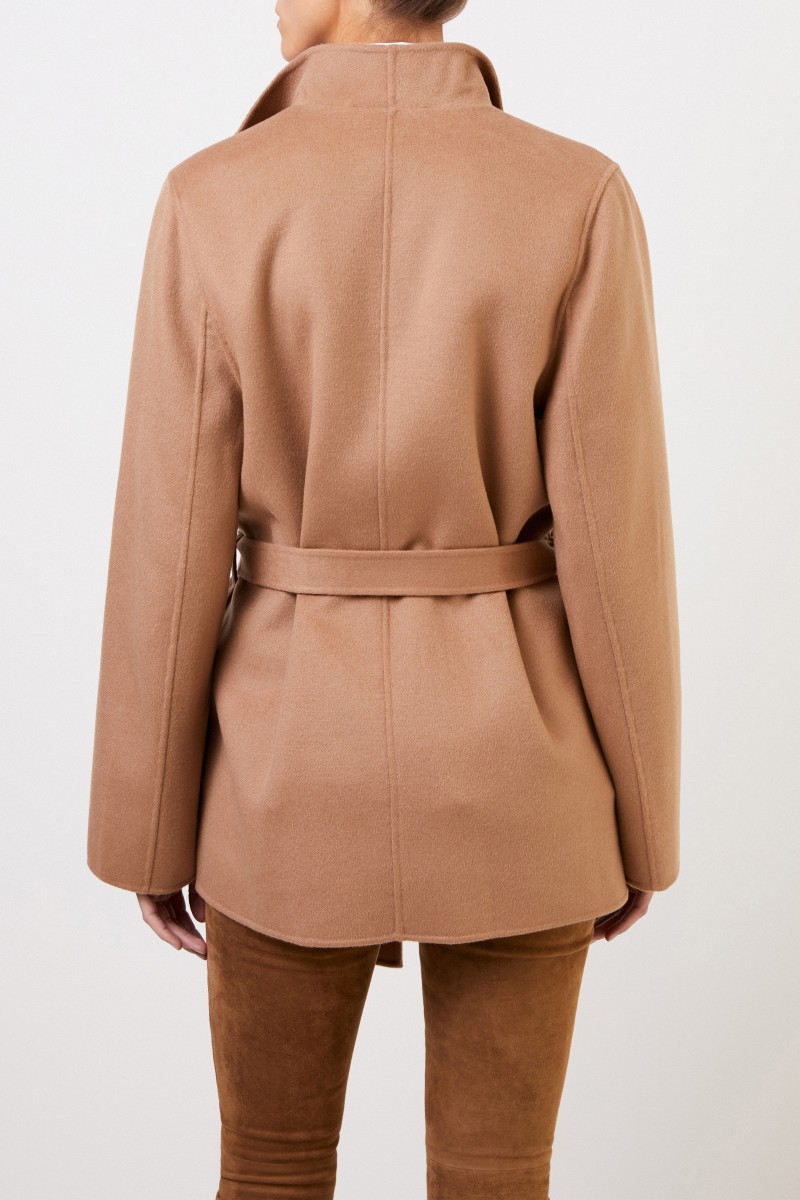 Woll-Cashmere-Mantel Camel