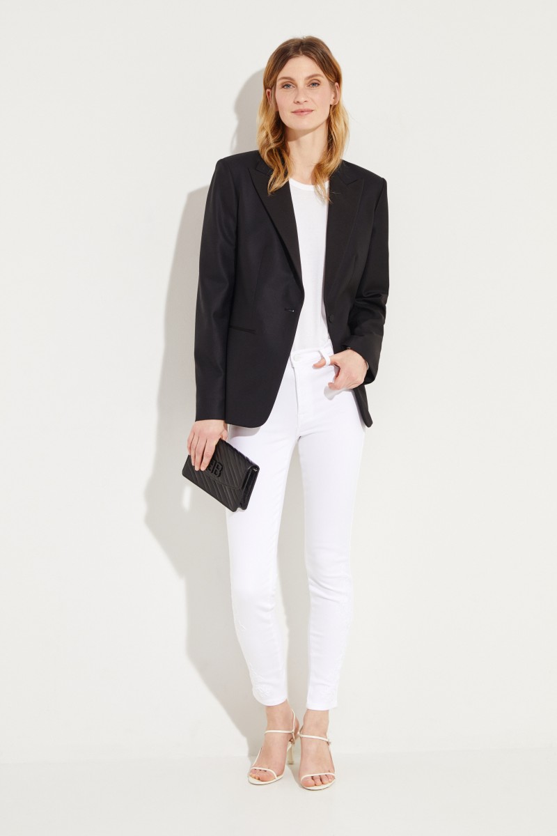 Jeans 'HW Skinny Crop' Weiß