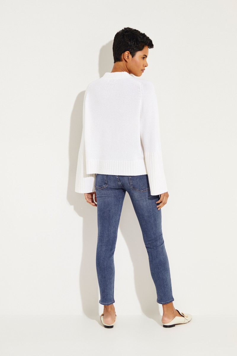 Cashmere-Pullover Weiß