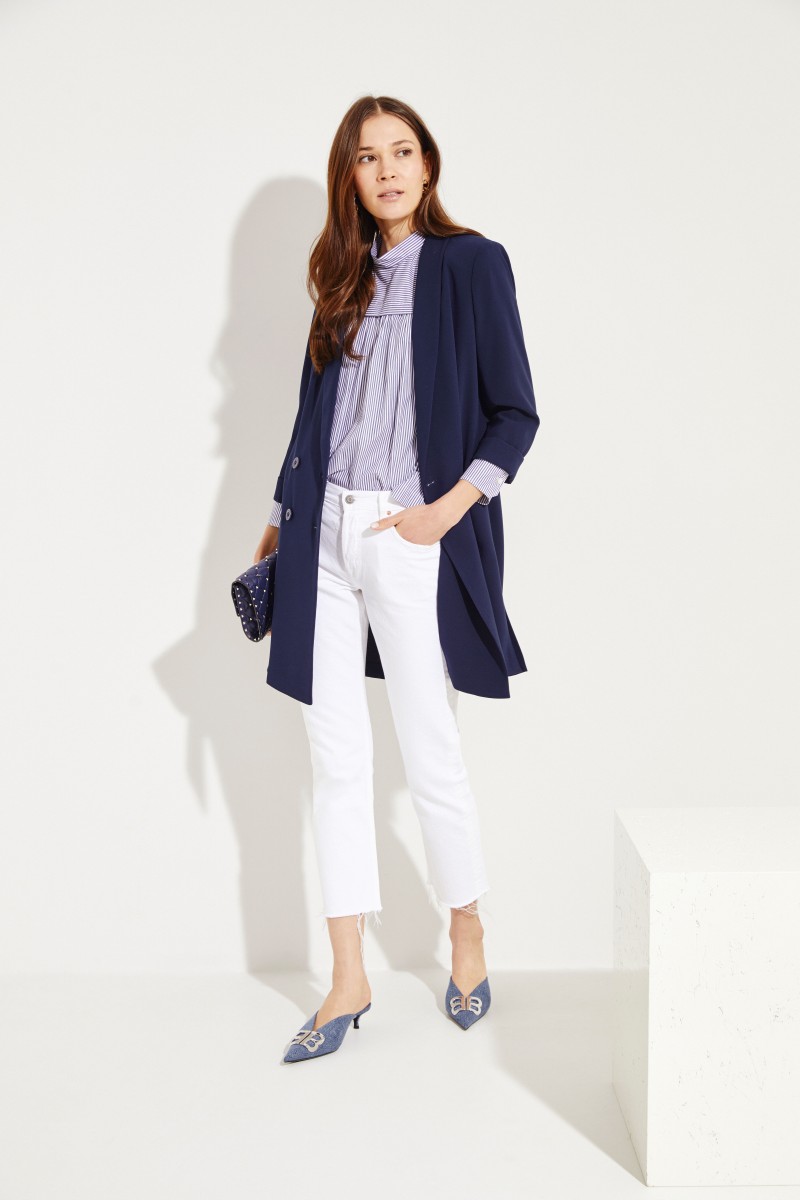 Langer Blazer Blau