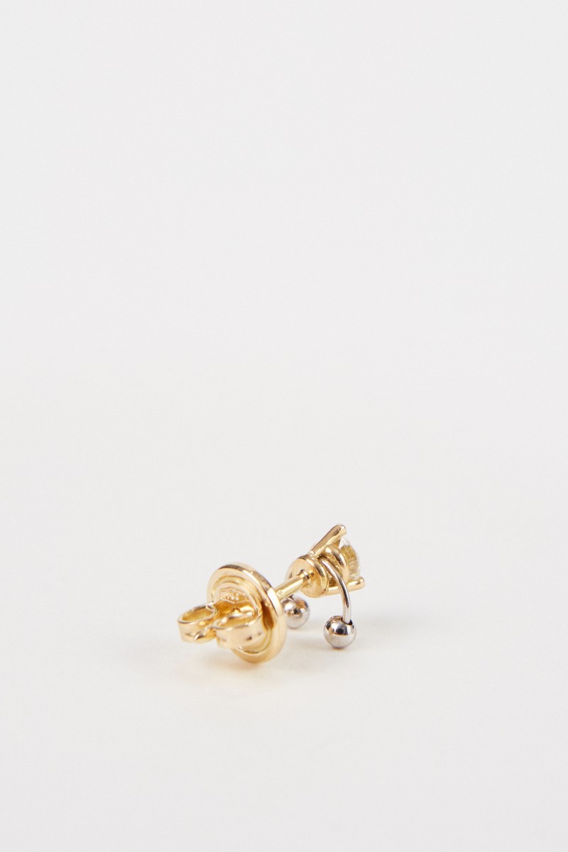 Ohrring 'Two In One' mit Diamant Gold