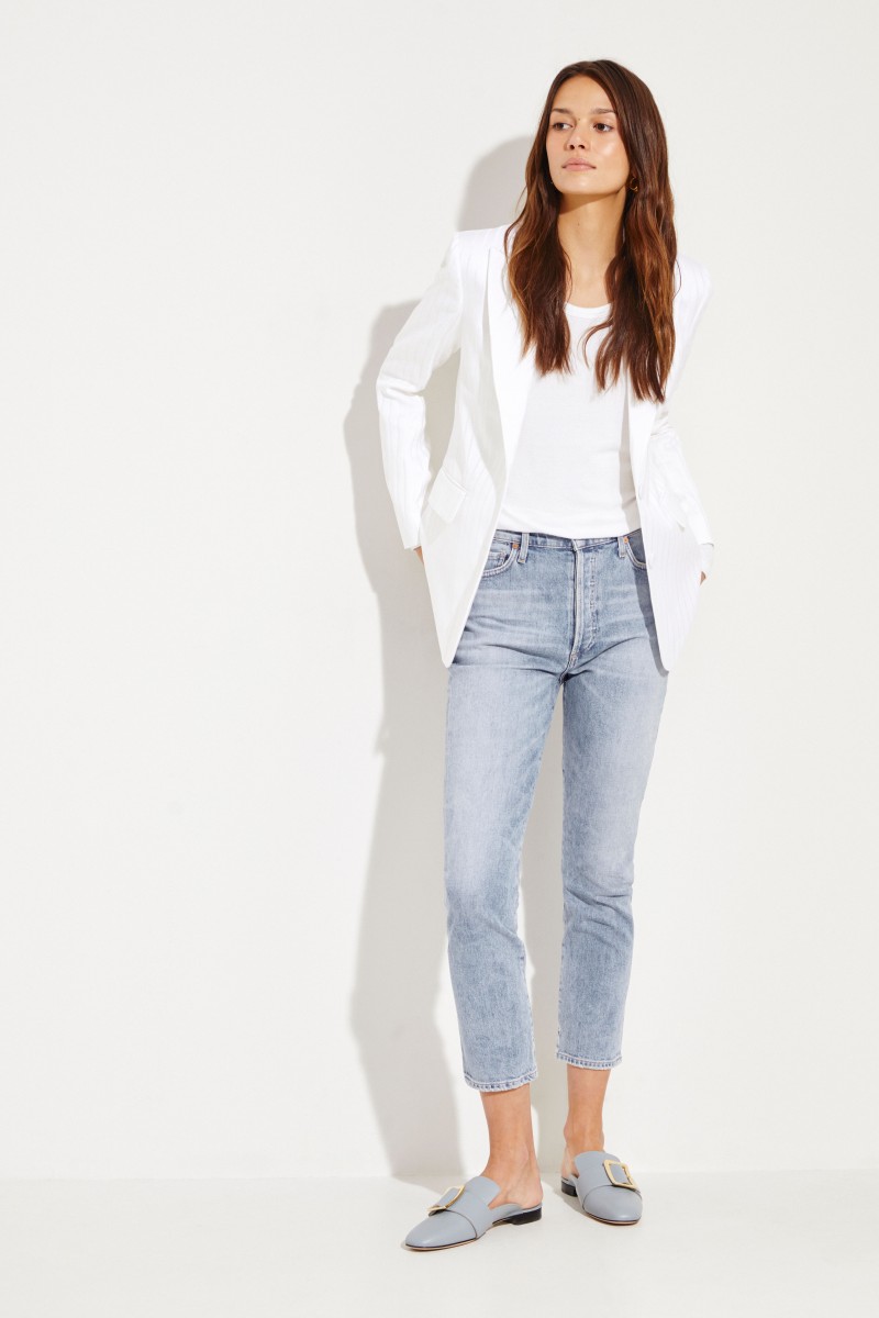 Citizens of Humanity High Rise Slim 'Olivia' Blau