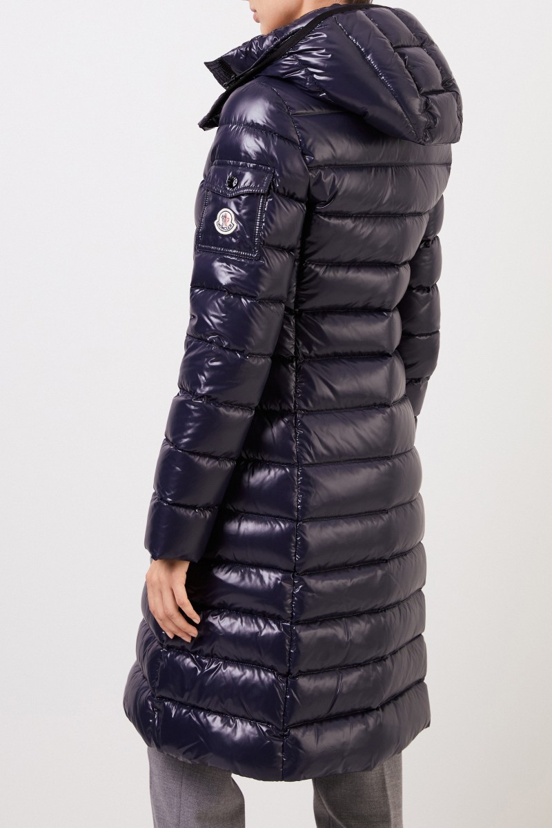 Moncler Langer Daunenmantel 'Moka Giubbotto' Blau