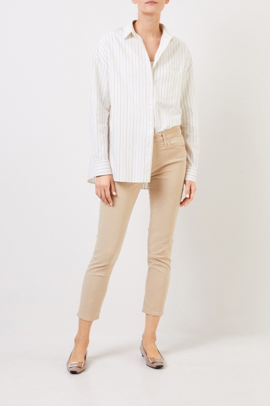 AG Jeans Jeans 'The Prima Crop' Beige