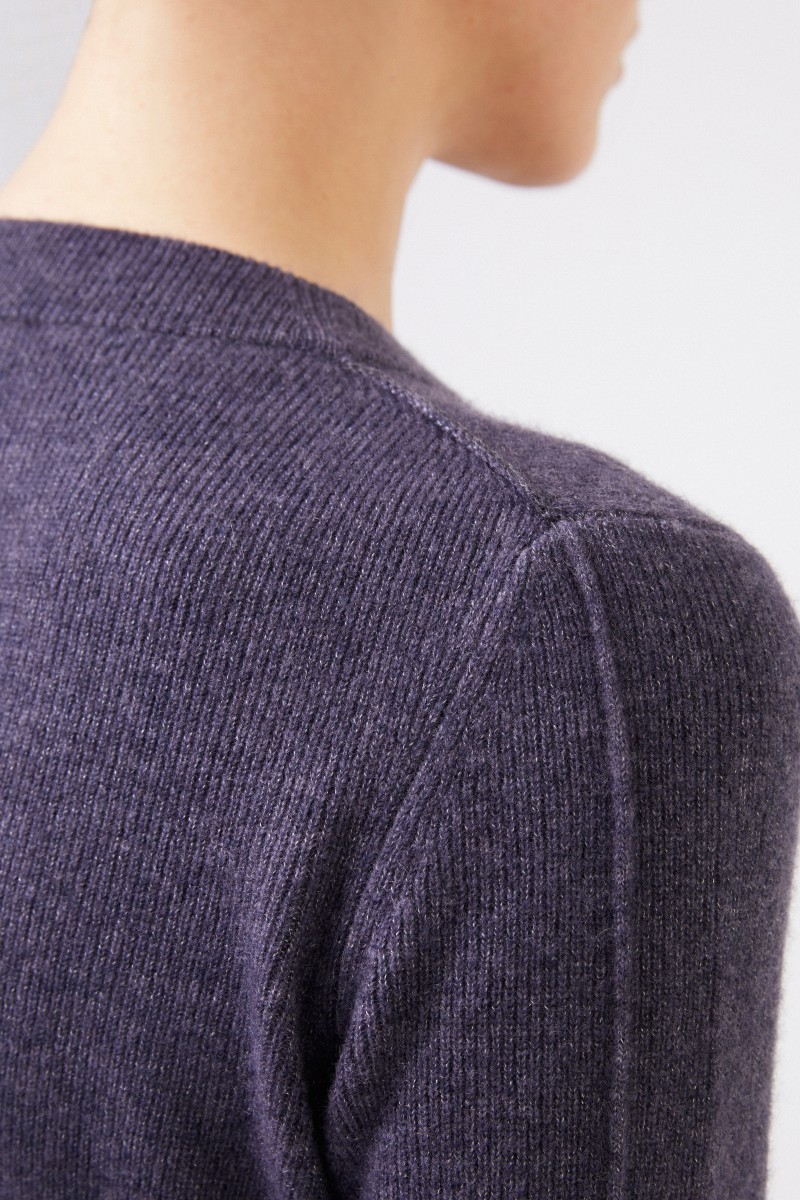 Iris von Arnim Cashmere-Seiden Pullover 'Talitha' Denim