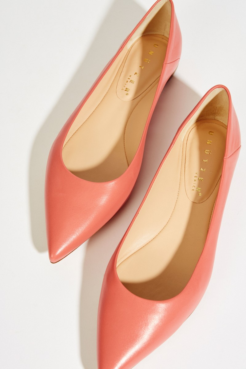 Spitzer Leder-Flat Coral