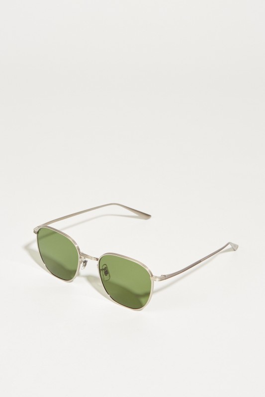 Oliver Peoples Sonnenbrille 'The Row' Silber/Grün