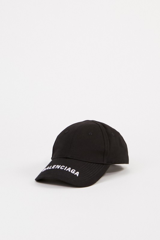 Balenciaga Cap mit Logo-Schriftzug Schwarz