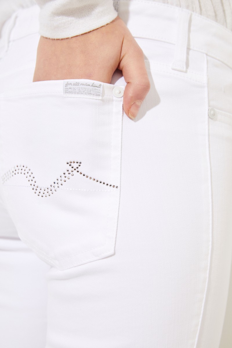Jeans 'Pyper Cropped' Weiß