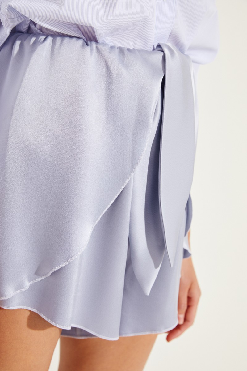 Shorts 'Nala' mit Bindedetail Blau