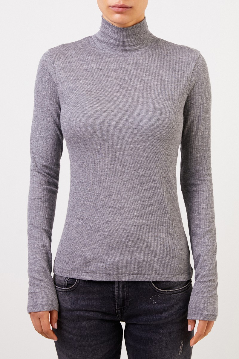 Rag&Bone Baumwoll-Pullover mit Turtleneck Grau
