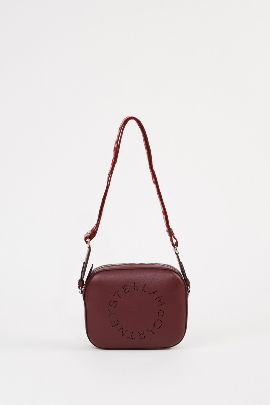 Stella McCartney Umhängetasche 'Mini Camera Bag' Bordeaux