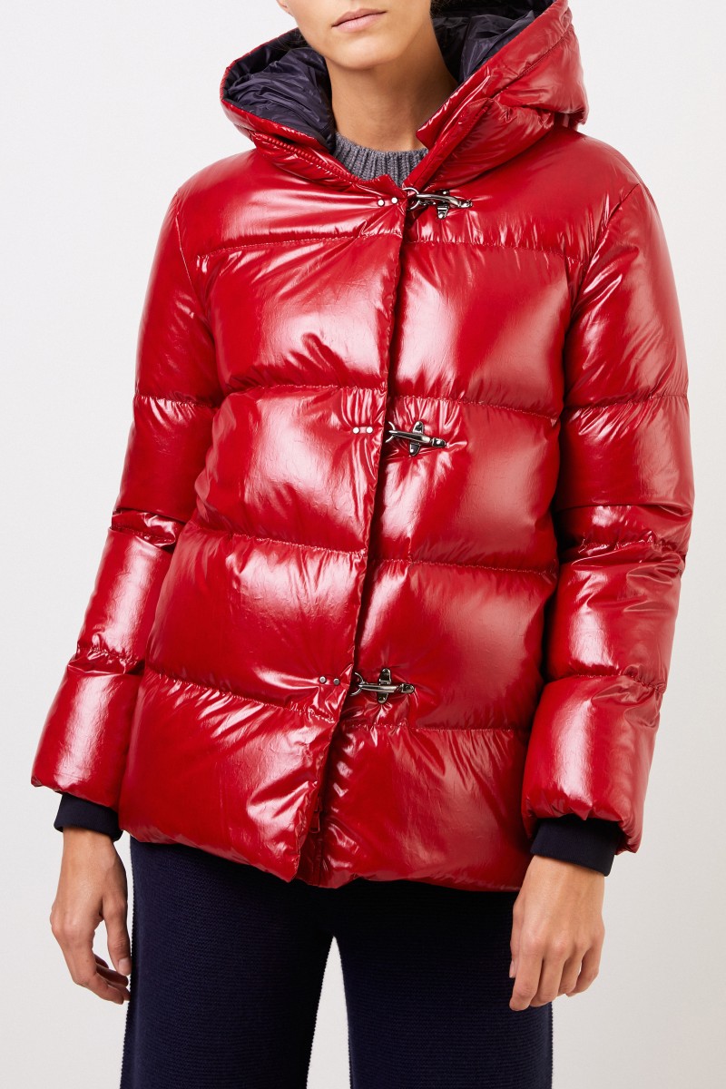 Fay Daunenjacke mit Kapuze Rot
