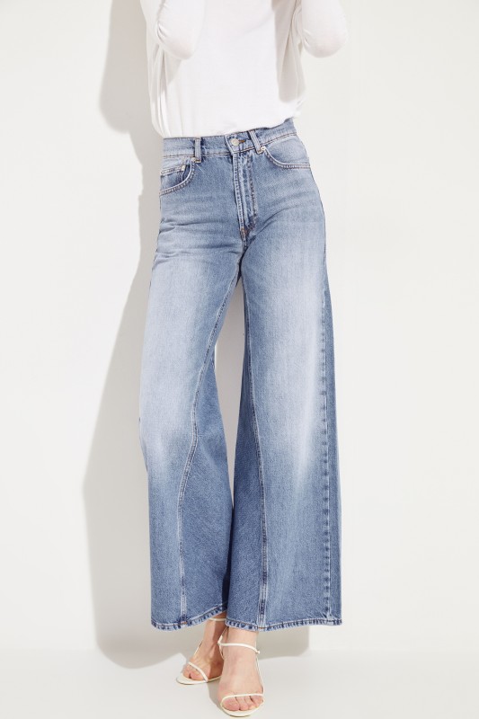 Jeans 'Classic Denim' mit Schlag Blau
