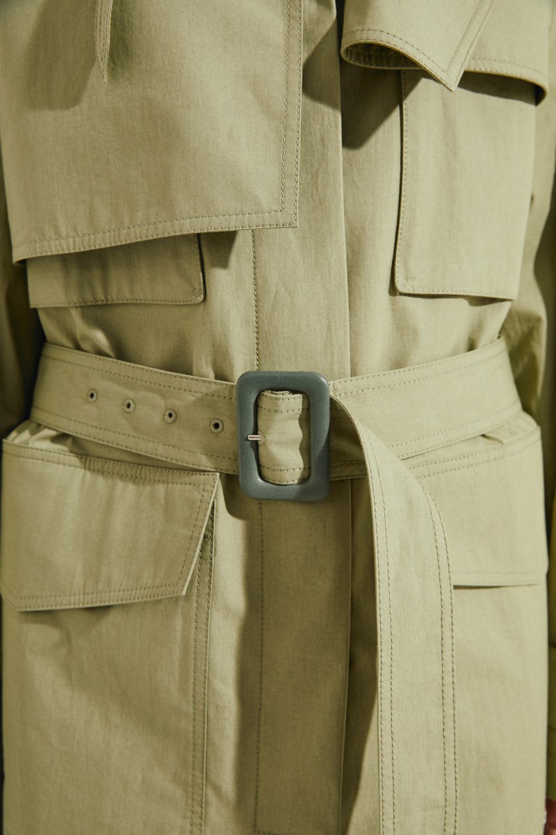 Kurzer Trench 'Warrick' Khaki
