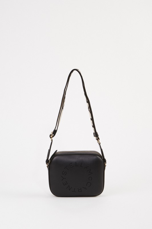 Stella McCartney Umhängetasche 'Mini Camera Bag' Schwarz
