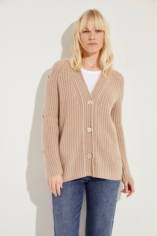 Cashmere-Cardigan 'Maggie' Beige