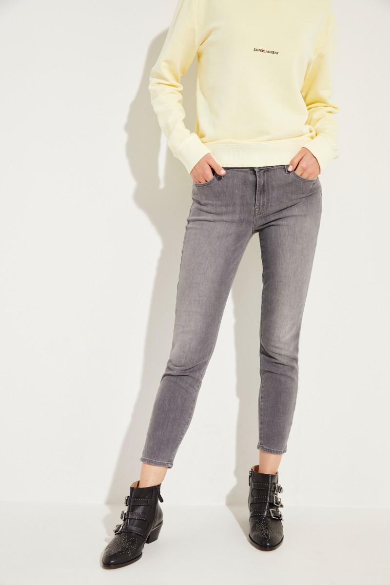 Jeans 'Midrise Cropped' Grau