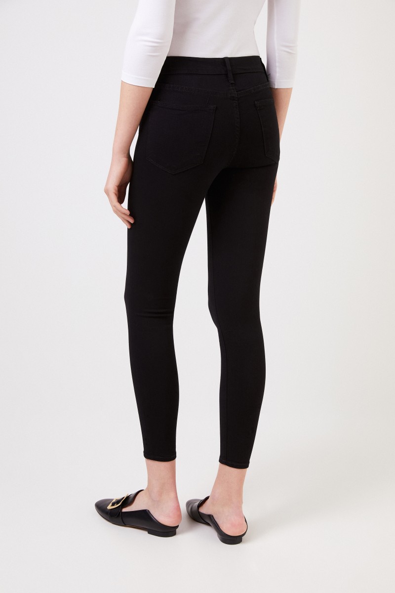 Frame Skinny-Jeans 'Le High Skinny' Schwarz