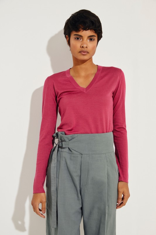 Cashmere-Seiden-Pullover Pink