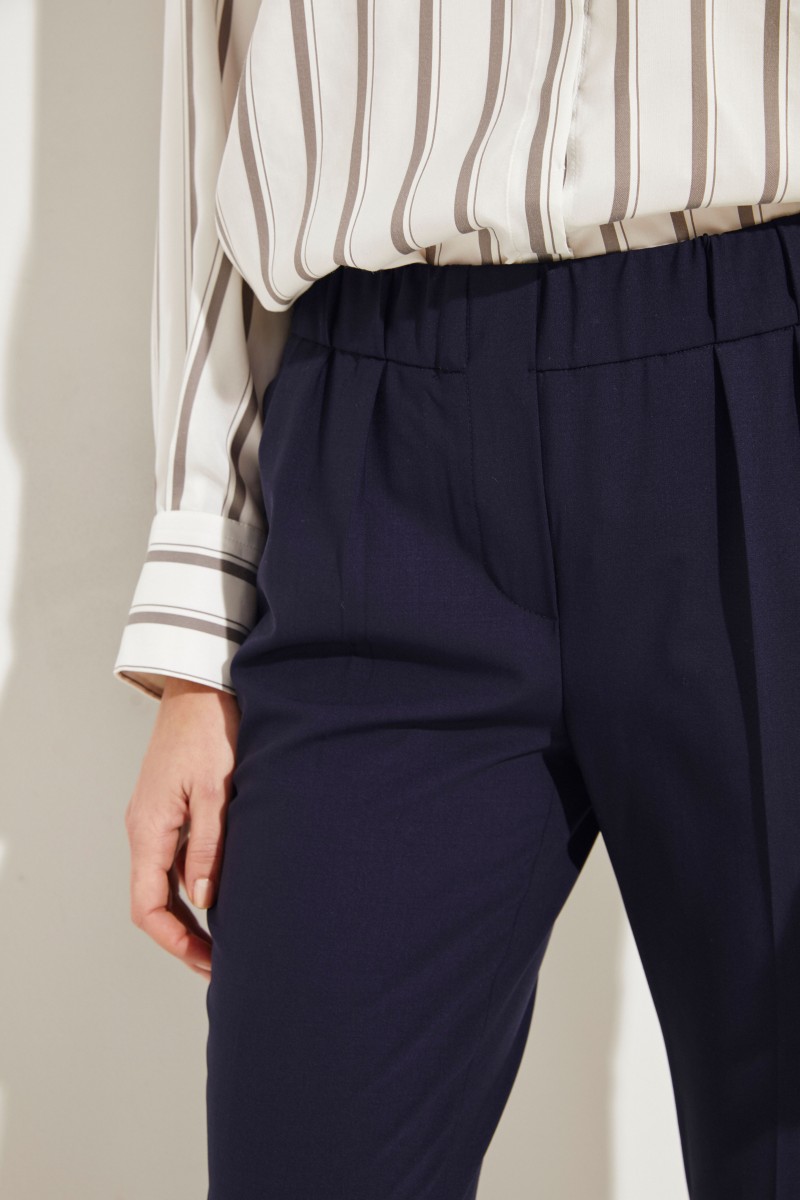 Woll-Hose Blau