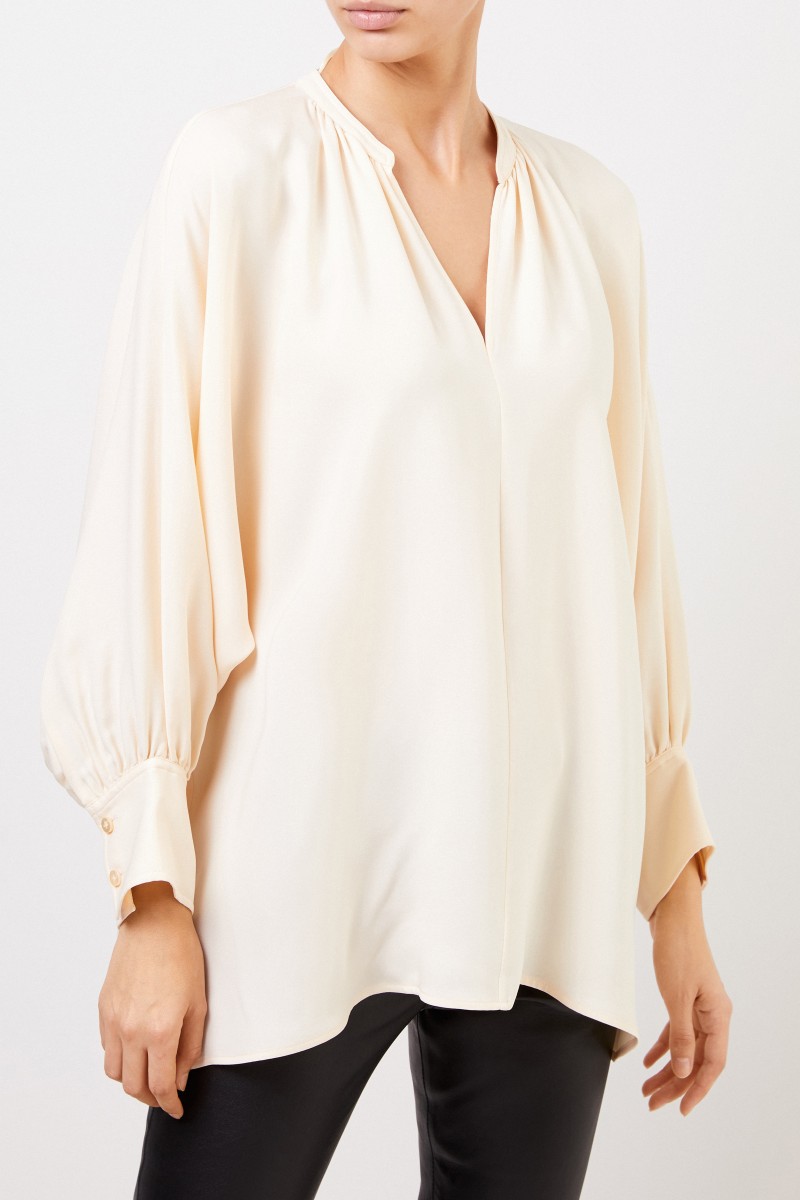 Seidenbluse 'Alma' Crème