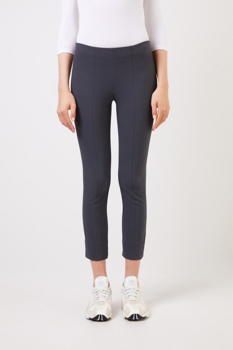 Vince Stretch-Hose mit Schlitz-Detail Anthrazit
