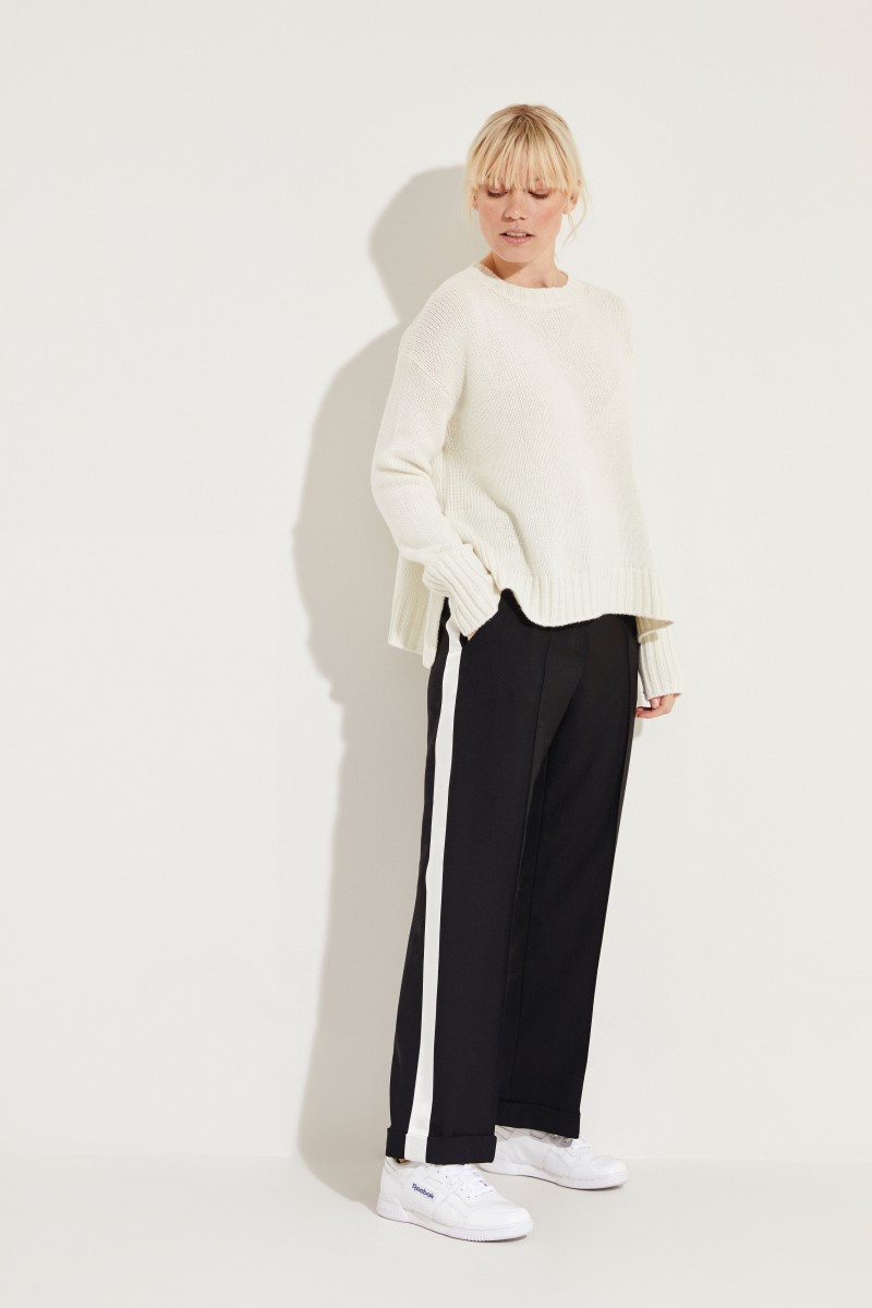 Oversize Cashmere-Pullover 'Chrissy' Crème