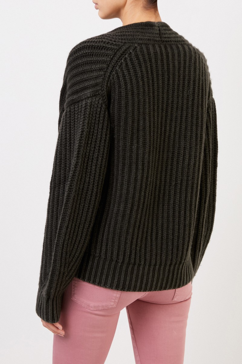 Cashmere-Cardigan 'Sinja' Grün