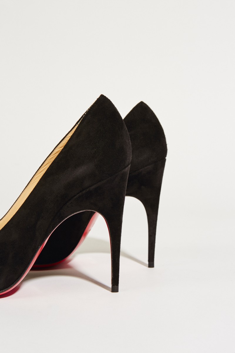 Veloursleder-Pump 'Alminette' Schwarz