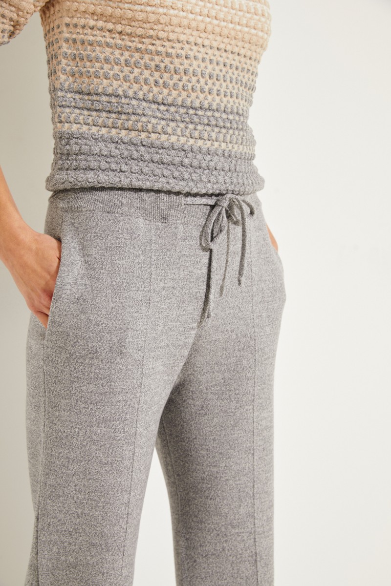 Woll-Hose Graumeliert