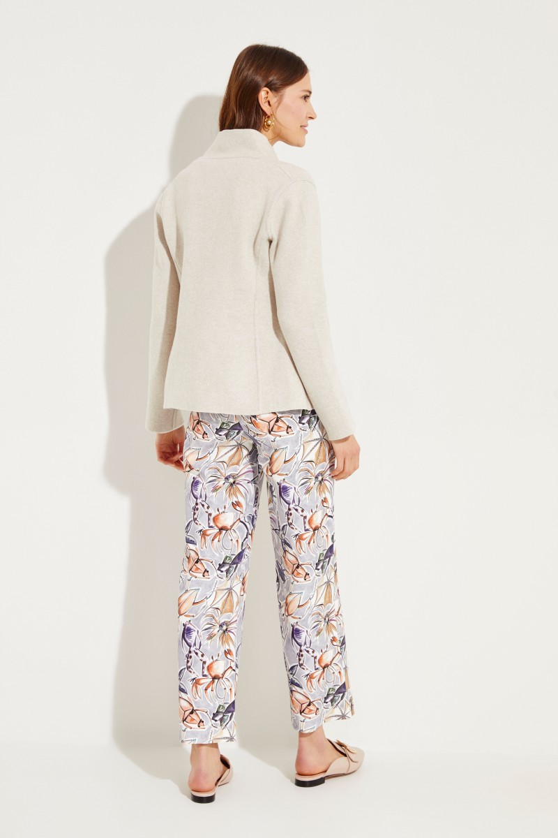 Doubleface Wende-Blazer Beige/Grau