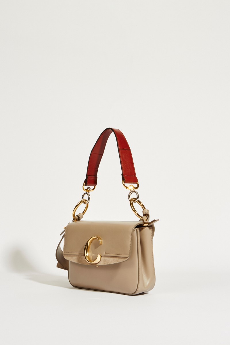 Tasche 'Chloé C Small' Motty Grey