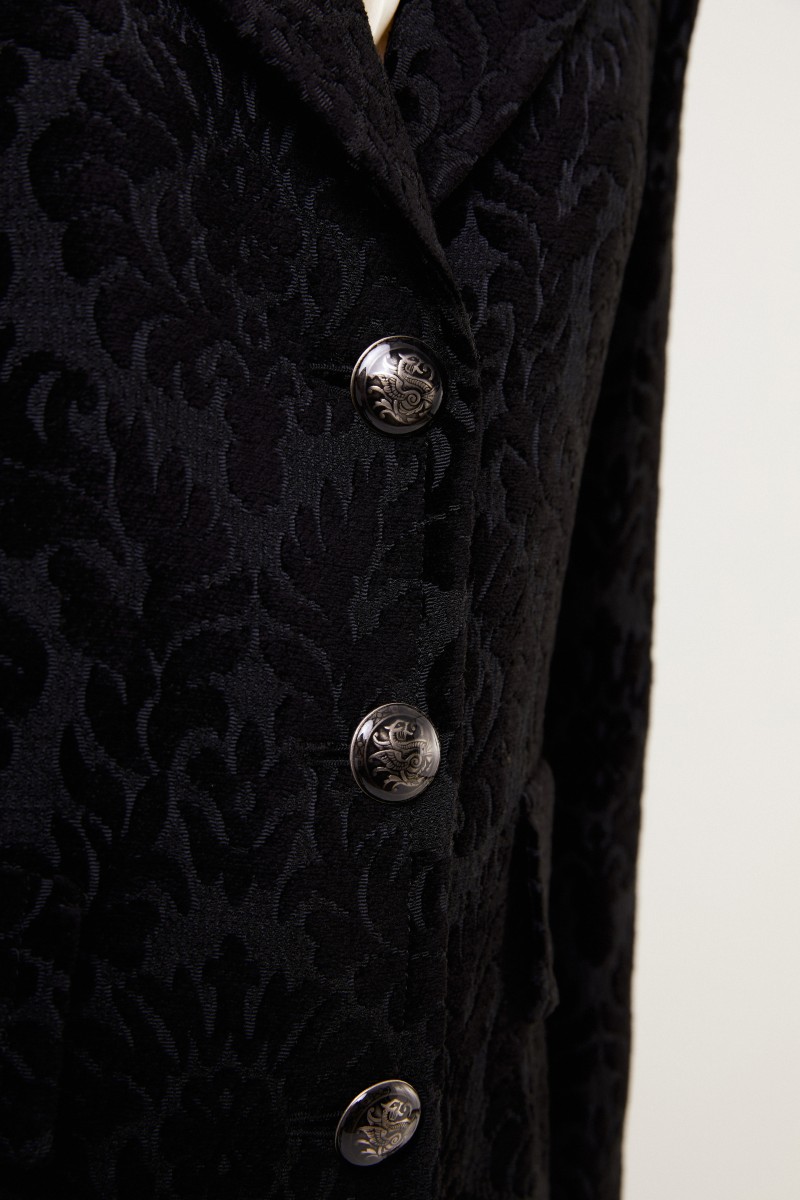 Etro Jacquard-Mantel Schwarz