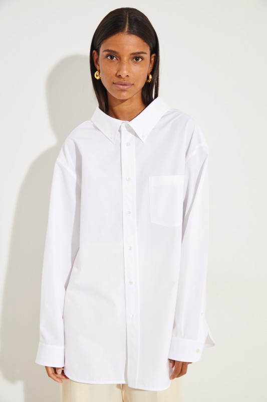 Oversize Bluse Weiß