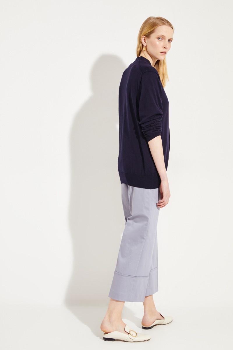 Comme des Garcons Play Cardigan mit Herz-Stickerei Marineblau